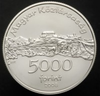 www.europhila-coins.com - 2008   Silber - BU -  5000 ft.   Burg  Siklos