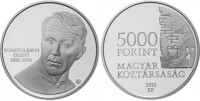 www.europhila-coins.com - 2010   Silber - BU -  5000  Ft.  Kosztolanyi  Dezs