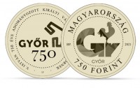 www.europhila-coins.com - 2021  GYR  750. Jahre  - 750 Ft. in CuNiZn